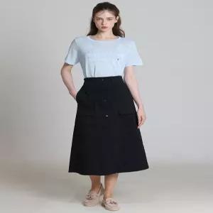 오조크 OZOC 면 스판 백밴딩 A라인 스커트 택가격 128000원 710907