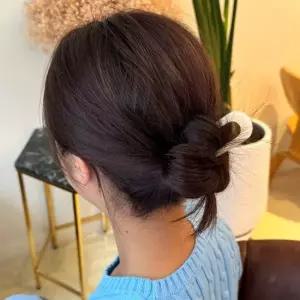 아이보리 U자형 헤어핀 올림머리 고정 비녀 뒤꽂이 스타일링 헤어액세서리 U자비녀