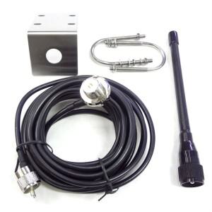 VHF 해양 안테나 고무 방수 마스트  5M RG-58 케이블  보트 요트용  156-163Mhz