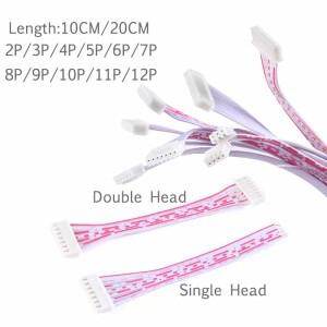 5개/몫 XH2.54 암 커넥터 터미널 케이블 26AWG 10/20cm JST 와이어 2p 3p 4p 6p 8p 10p 싱글/더블 헤드