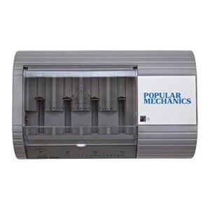 인기 있는 메카닉스 배터리 충전기 - 알칼리성 및 NIMH AAA AA C D N 6V 또는 9V 배터리용 일회용 충전식 내장 테스터 포함