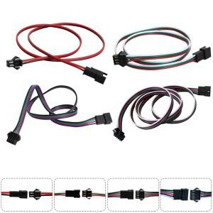 1-10개 2핀 3핀 4핀 5핀 JST LED 연장 케이블 22AWG 전선 남성 여성 커넥터 라이트 스트립 CCTV 드라이버용