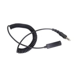 U174 연장 케이블 U94 PCI PTT 어댑터용 TAC-SKY 전술 헤드셋 워키토키 7.1mm 플러그 NATO 변환