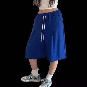[옷자락]여자 6컬러 와이드 5부 버뮤다트레이닝 반바지