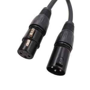 마이크 믹서용 차폐 오디오 케이블  수-암 M/F OFC  0.5M DMX512 XLR