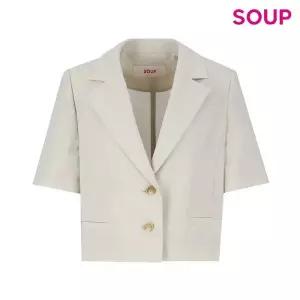 [숲][SOUP] 슬림핏 반팔 재킷 (OA4JKQ3)