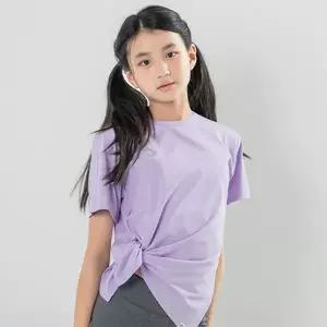 요가피기 YPST402코지 사이드 슬릿 숏 슬리브_라일락브리즈 - 라일락브리즈