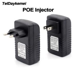 POE 인젝터 12V 15V 24V 48V EU 미국 플러그 CCTV IP 카메라 전원 공급 장치 이더넷 어댑터 휴대폰 AP
