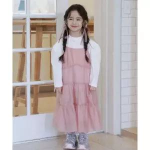 매장정품 SWEET BITTER [키즈] 쉬폰 러플 원피스_인디핑크