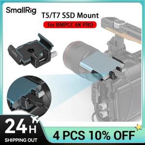 BMPCC 6K Pro 3272 용 SmallRig 케이지와 호환되는 samsung 호환 T5/T7 SSD PRO 마운트