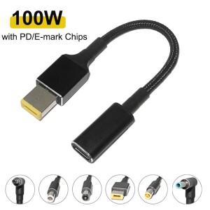 100W USB C PD-DC 범용 노트북 충전기 변환기  ASUS호환 lenovo호환 hp 호환 dell호환 용 고속 어댑터 케이