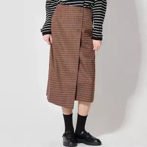 오조크 OZOC 체크단추포인트H라인스커트 택가격 112000원 710486