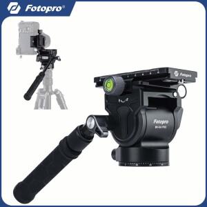 Fotopro 비디오 유체 헤드 팬 틸트 삼각대 수직 수평 촬영  QR 플레이트  캠코더 DSLR 카메라용 MAX 하중 5
