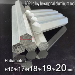 6061 합금 알루미늄 막대 H 직경 사양 16mm/17mm/18mm/19mm/20mm  길이 100mm/200mm/300mm