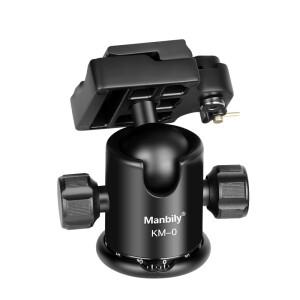 호환 Manbily KM0 전문 카메라 볼 헤드 삼각대 파노라마 슬라이딩 레일 Manfrotto 200PL-14 클램프