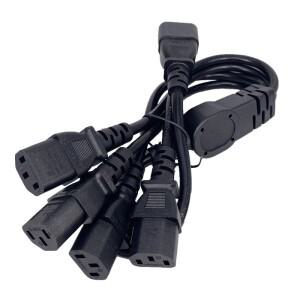 IEC 320 C14 수 플러그 - 3XC13 암 Y형 분배기 전원 코드  3 x C13  250V/10A C