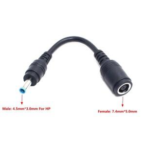 DC 7.4x5.0mm 암에서 4.5x3.0mm 핀 수 노트북 전원 어댑터 컨버터 플러그 케이블 코드  hp 호환 Envy Touch