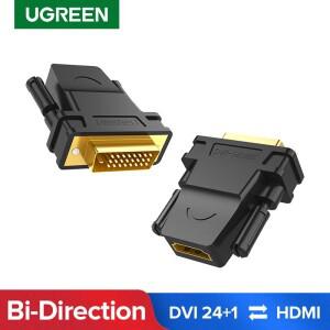 Ugreen DVI to HDMI 어댑터  양방향 24 + 1 암 케이블 커넥터 컨버터  HDTV 프로젝터용