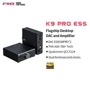 FiiO K9 Pro ESS 데스크탑 헤드폰 앰프, 블루투스 AMP, USB DAC, DSD 디코더, ES9038PRO * 2 칩