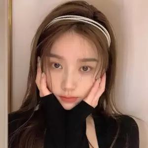 [옷자락]여성 포인트 진주 데일리 3줄 헤어밴드