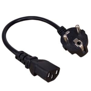 CEE7/7 - IEC C13 전원 코드  10A  250V  H05VV-F 0.75mm 케이블  코드에 짧음  30cm/50CM