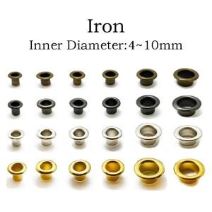 100 세트 금속 Eyelets 와셔 링이있는 그로멧  Leathercraft 신발 가방 의류 도구 액세서리 용 와셔가있는