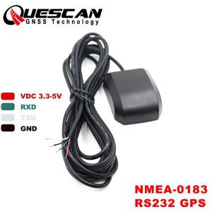 QUESCAN 5V NMEA 0183 산업 제어 GPS RS-232 NMEA0183 QZSS SBAS WAAS  1-10Hz 용 안테나 수신기