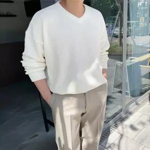 [위앤드]어반 브이넥 오버핏 니트_2color / L - 3XL size