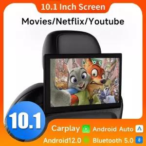 0인치 차량 레스트 모니터 태블릿 화면 무선 CarPlay 안 2 232G 자동차 뒷좌석 비디오 TV 플레이어 FM