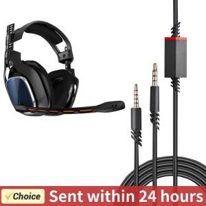 Astro A10/A30/A40/A40TR/A50 게임용 헤드폰용 오디오 케이블 인라인 음소거 코드 플스호환/플스호환 컨트