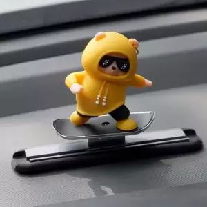 차량 악세사리 인형 장식 보드곰 C101대시보드 엘로우