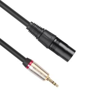 3.5mm 스테레오 TRS 남성-XLR 3Pin 남성 연장 케이블 0.3m 오디오 어댑터 헤드폰 마이크 믹서 용 와이어 액