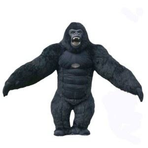고릴라 인형탈 프레 전신 2m 갈색