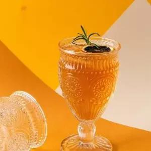 맥주잔 화이트 유리 고블렛잔 술잔 하이볼 370ml