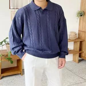 [위앤드]유앤 트위스트 카라 니트_4 color / FREE size