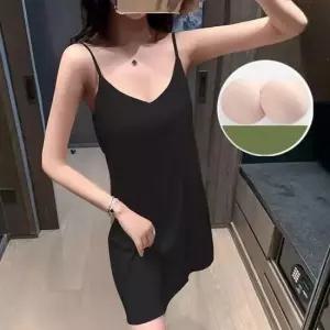 슬립 끈나시 홈웨어 여성 실내복 잠옷 원피스