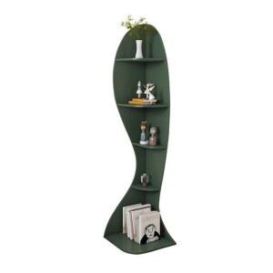 코너 책장 선반 코너장 MJL001 원목 흰색 30x30x130 오렌지 스탠드 화이트