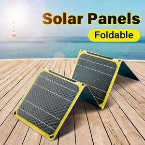 ETFE 태양 전지 패널 30W 40W 고전력 단결정 방수 접이식 야외 셀 휴대 휴대폰 여행용 배터리 충전기