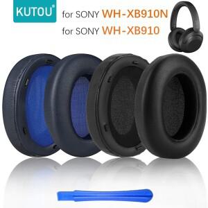 KUTOU 교체 용 이어 패드 소니호환 WH-XB910N WH 헤드폰 커버  폼 쿠션