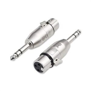 케이블 매터스 2팩 6.35MM 1/4인치 TRS-XLR 어댑터 - 남성에서 여성으로