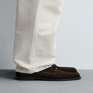 ZARA 자라 스웨이드 데크 슈즈 - 브라운 2471/620/700 147488