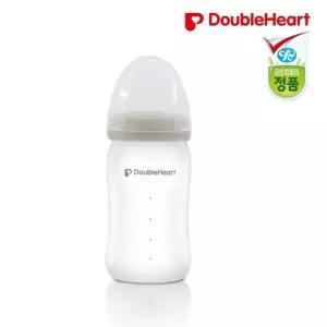 [아따맘]더블하트 실리콘 유리젖병 160ml(노꼭지)