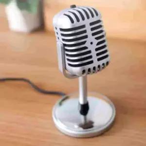 마이크 컴퓨터마이크 PC용마이크 스탠드 방송용 엔틱