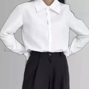 데일리 여름 빅카라 화이트 셔츠 베이직 스타일