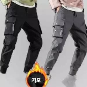기모안감 조거팬츠 카고바지 밴딩팬츠 방한복