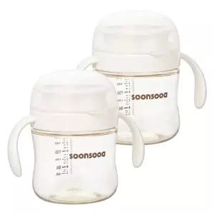 순수아 아기 PPSU 흘림방지 360도 자기주도컵 240ml, 2개