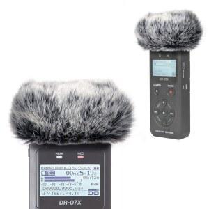 태스캠 DR-07X DR-07MKII 휴대용 디지털 레코더용 DR07X 윈드스크린 머프 유셰어즈의 마이크 인조 모피 윈드 머프