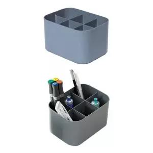 6칸 책상정리함 연필꽂이 펜홀더 16.2x12.2cm 1개 GR 데스크오거나이저 책상수납함