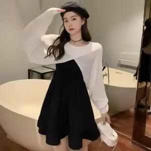 니트볼레로 끈나시 데이트룩 휴양지룩 스타일링 미니원피스 블랙원피스 니트볼레로