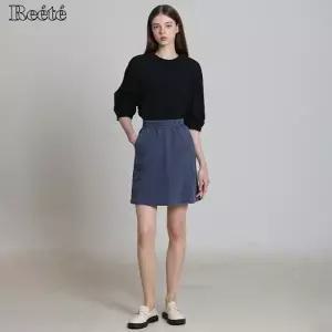 [리에떼(REETE)] 나염 포인트 밴딩 저지 스커트